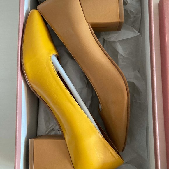 Maguire Lillo Deserto (two tone) heels in camel and golden yellow size 36 - Picture 2 of 4
